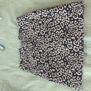 Loft leopard skirt size 0